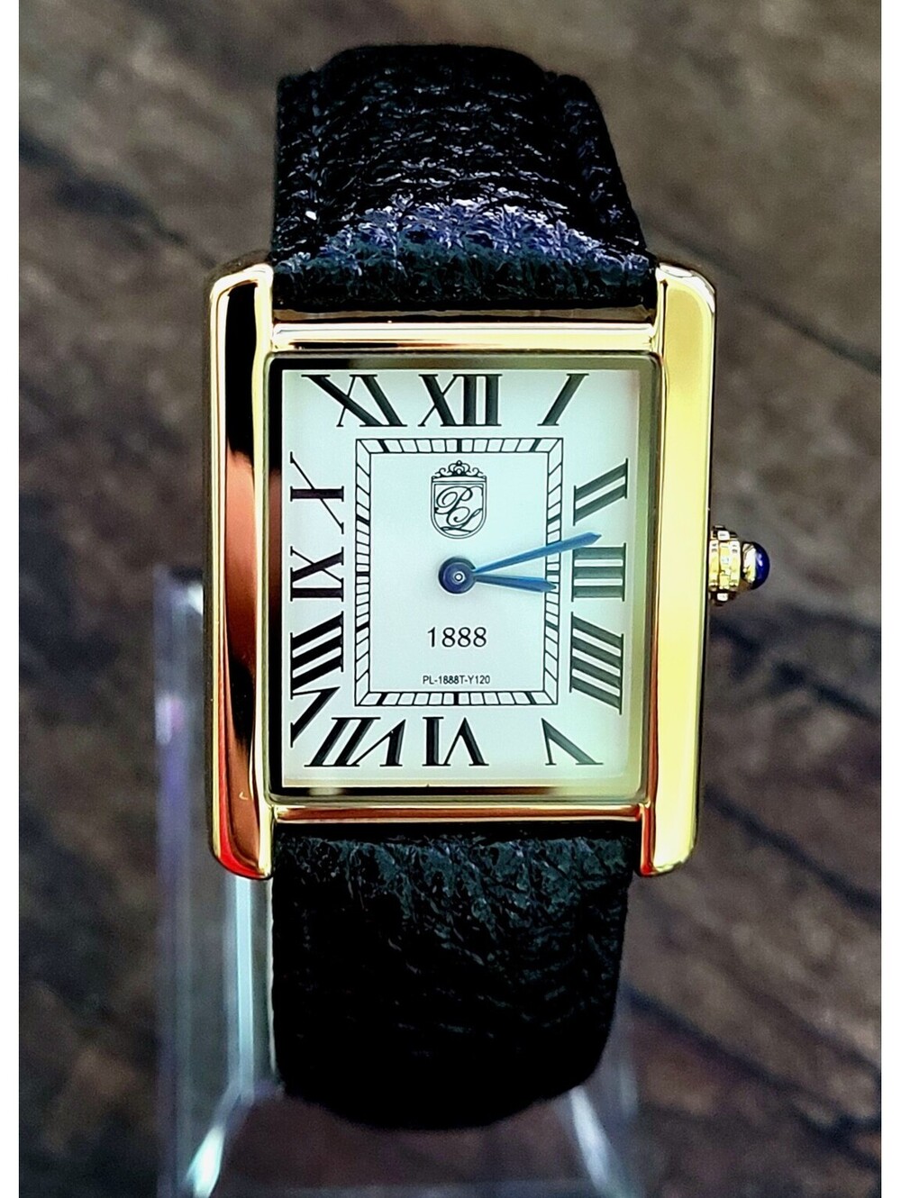 Swiss Design Mens Watch Pierre Lucerne Gold Tank In Box